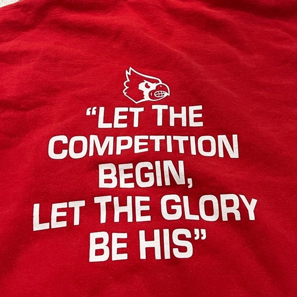 Vintage Cardinal Basketball Red 1990s Hoodie Pullover Jumper Sweatshirt - Picture 3 of 5